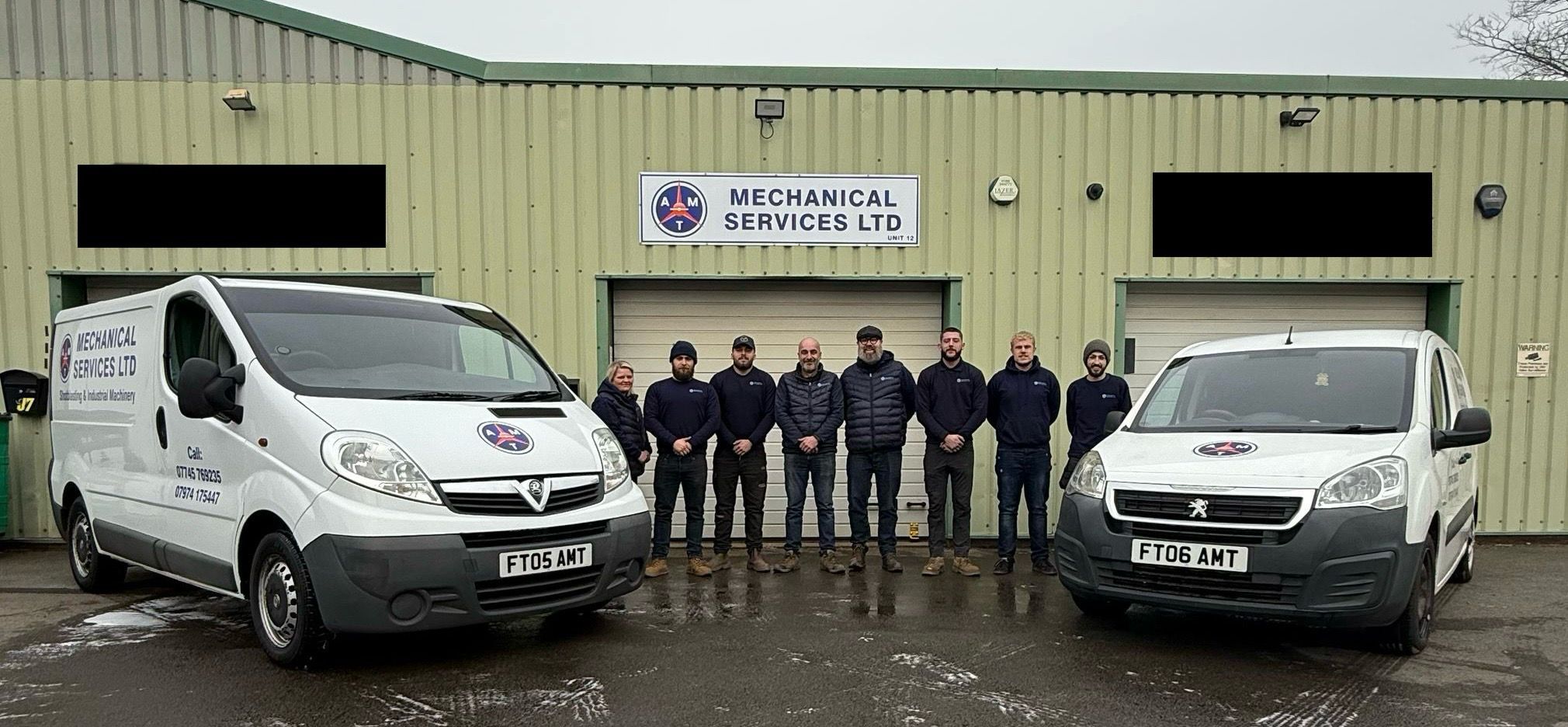 AMT Engineering Shotblast Team at Work